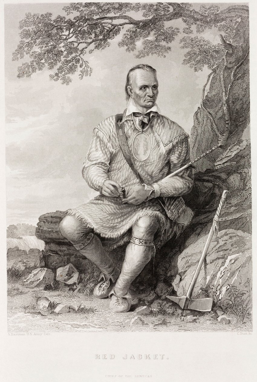 Czerwona Kurtka, wódz plemienia Seneca autorstwa Captain Seth (after) Eastman