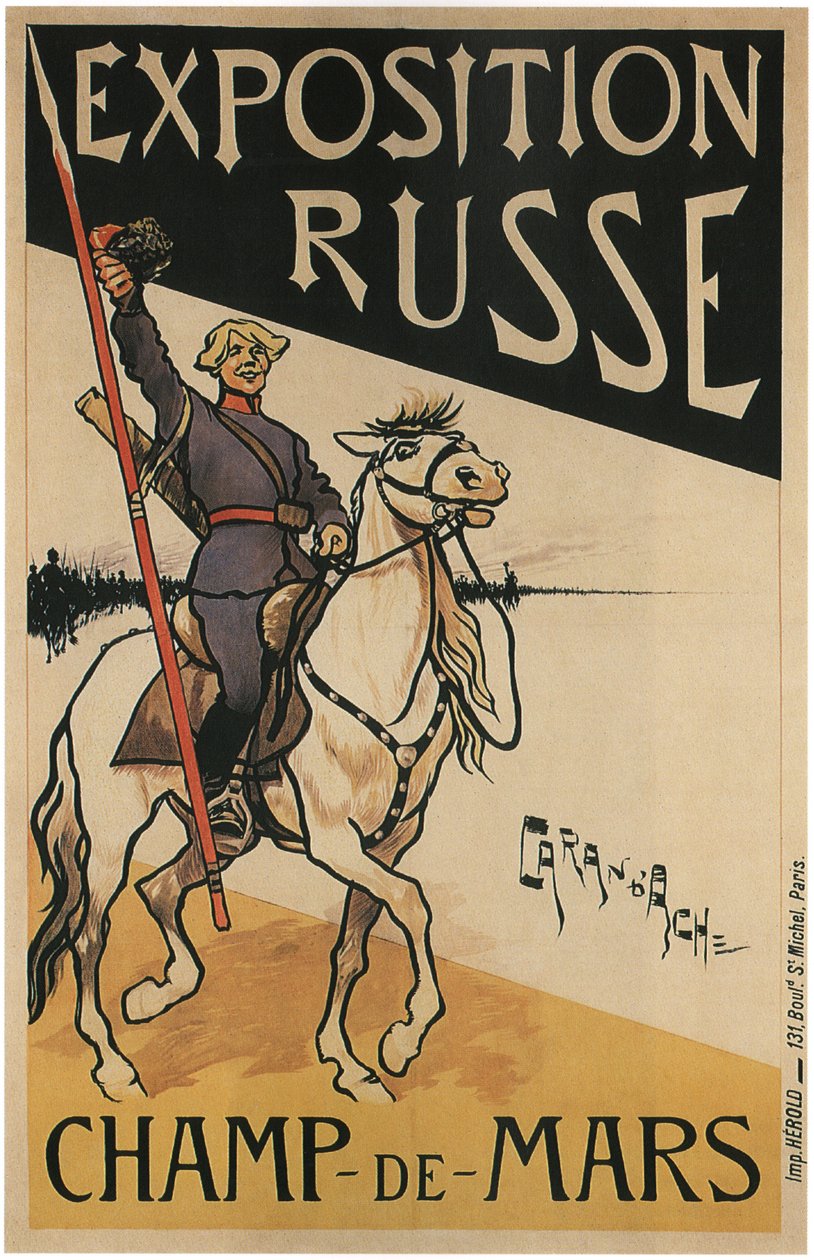 Rosyjska wystawa Champ-De-Mars, 1895 autorstwa Caran d’Ache