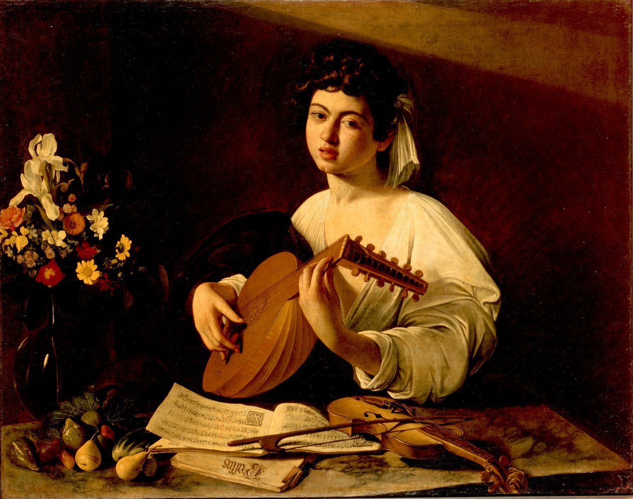 Lutniarz autorstwa Michelangelo Merisi Caravaggio