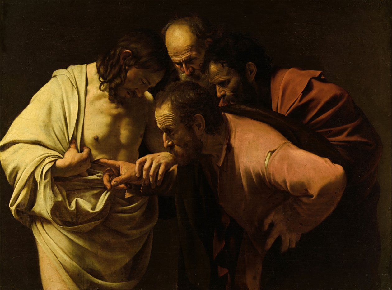 Niewierny Tomasz - Michelangelo Merisi, zwany Caravaggio autorstwa Caravaggio