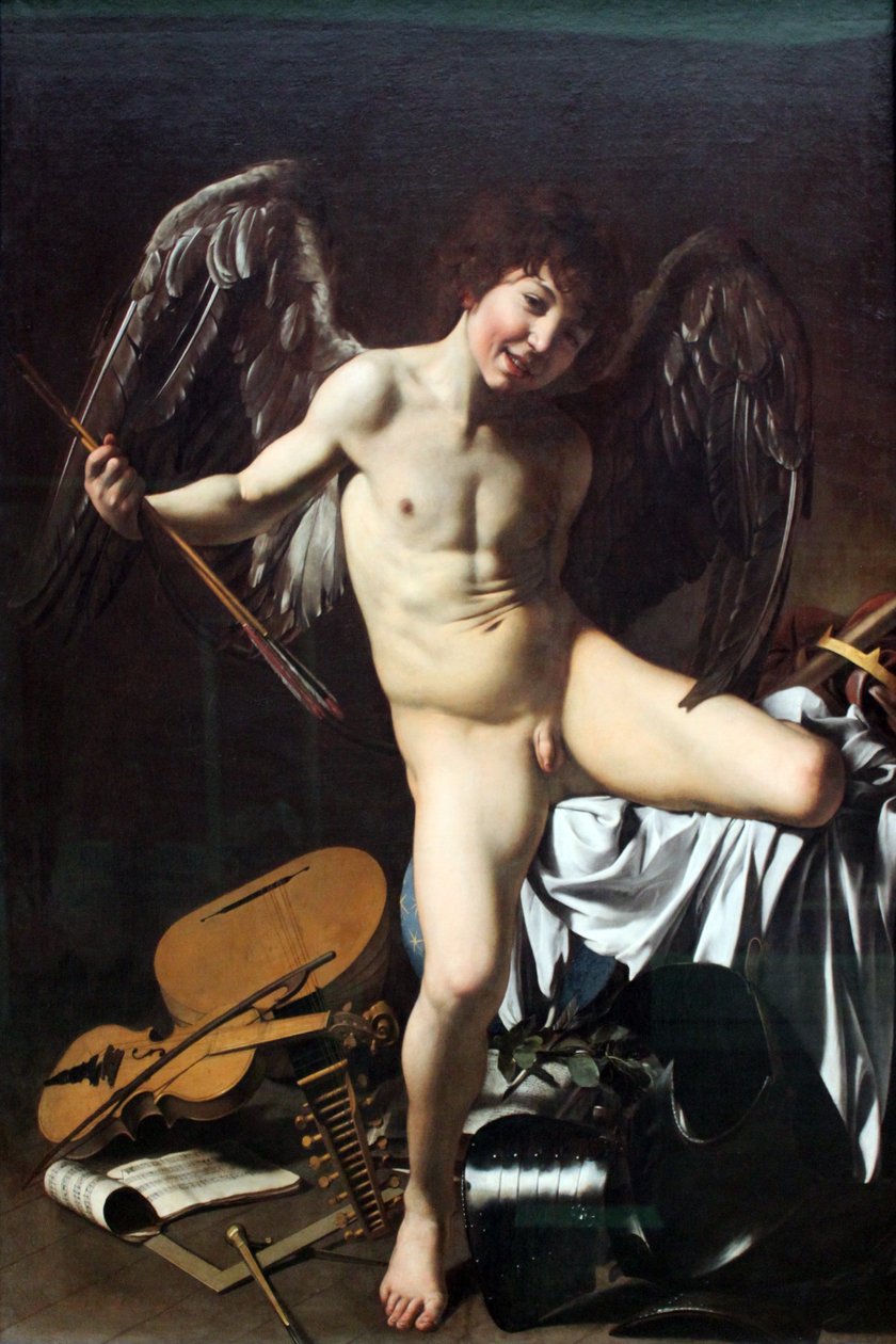 Niemiecki: Amor als Sieger Amor Vincit Omnia autorstwa Caravaggio