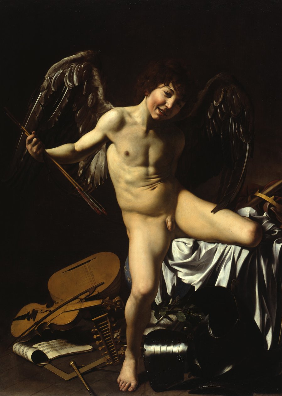 Niemiecki: Amor als Sieger Amor Vincit Omnia autorstwa Caravaggio