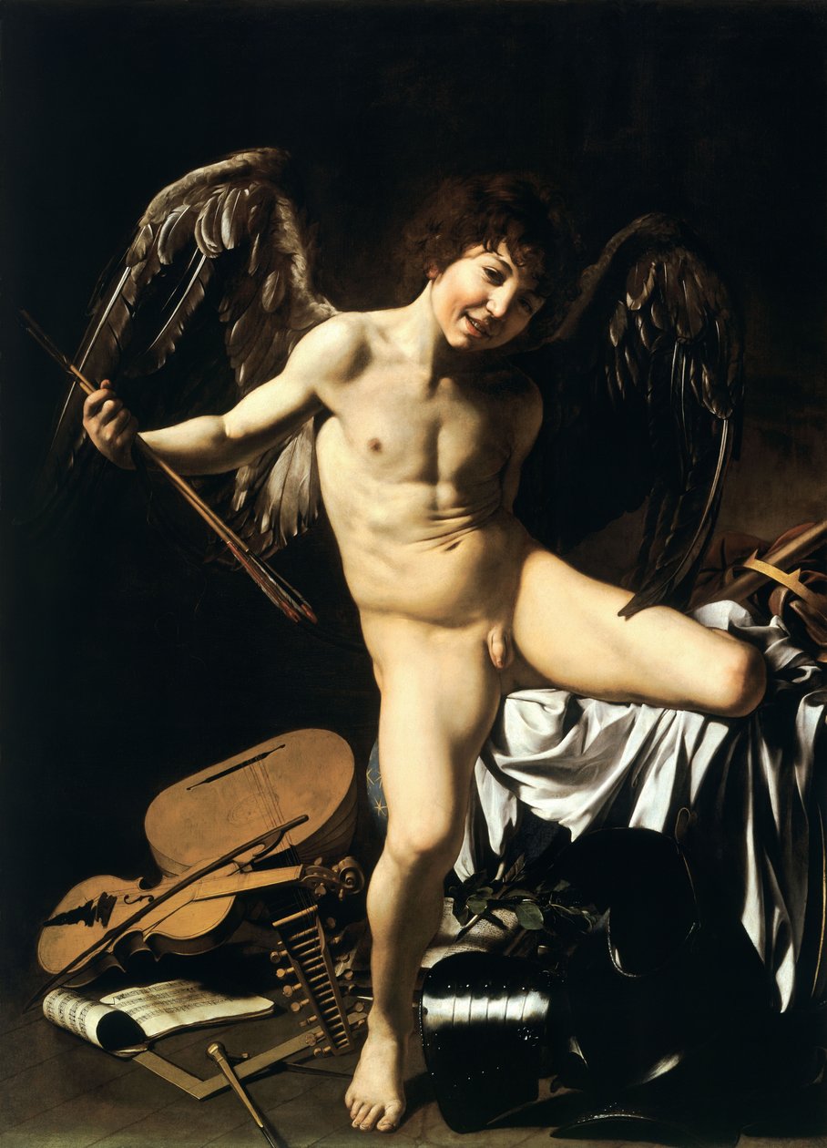 Niemiecki: Amor als Sieger Amor Vincit Omnia autorstwa Caravaggio