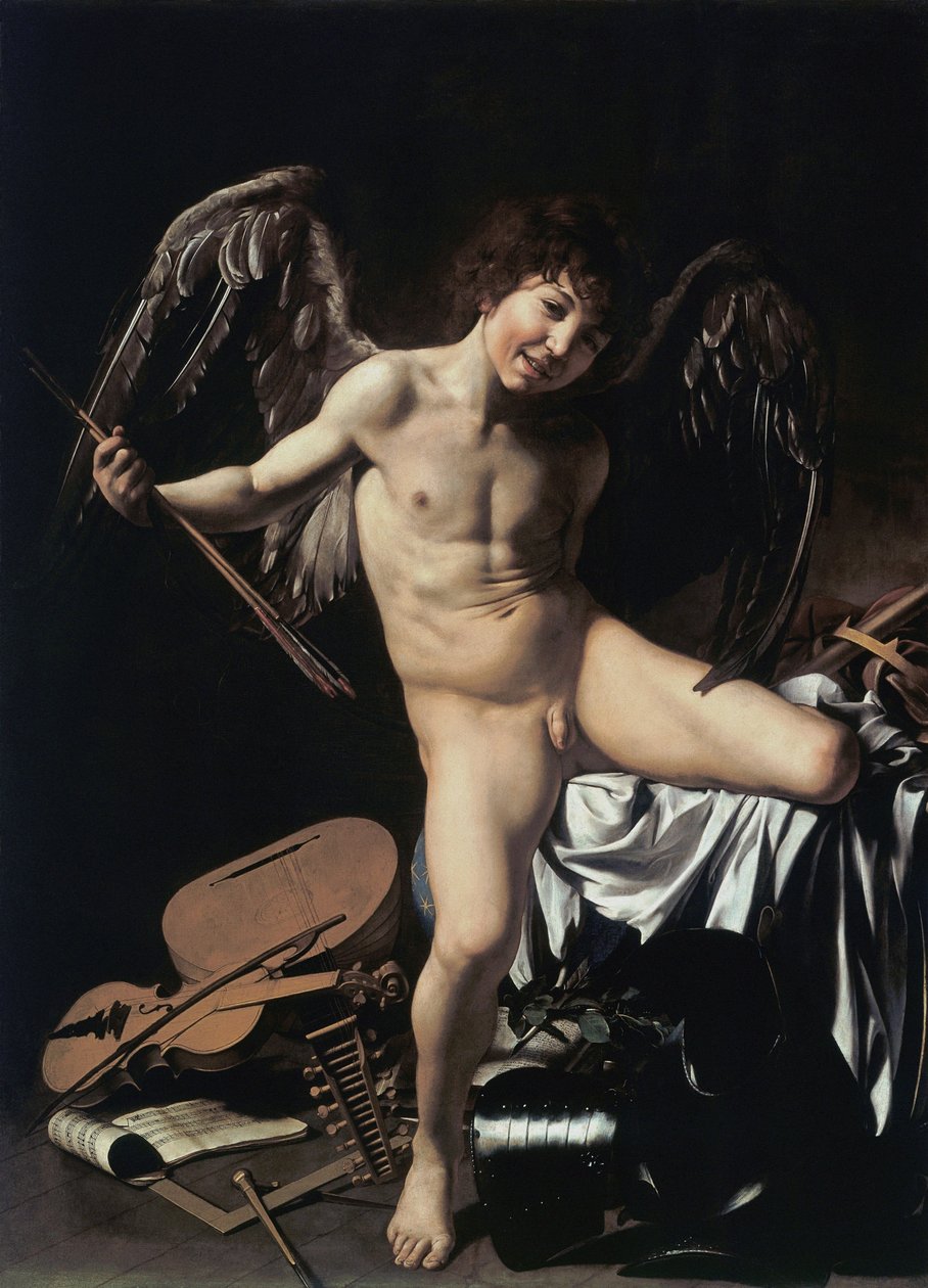 Niemiecki: Amor als Sieger Amor Vincit Omnia autorstwa Caravaggio