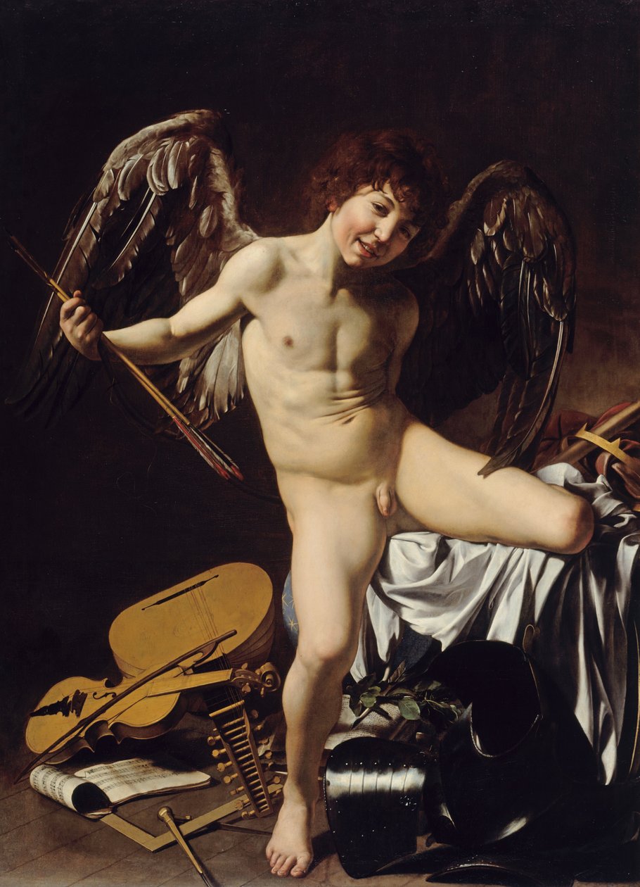 Niemiecki: Amor als Sieger Amor Vincit Omnia autorstwa Caravaggio