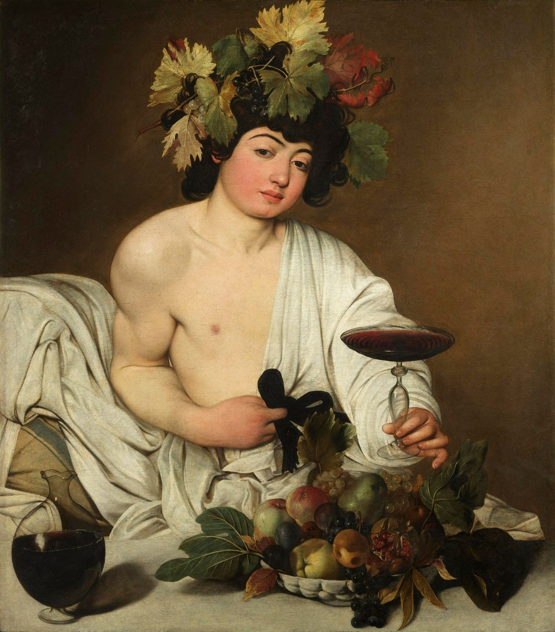 Włoski: Bacco Bacchus autorstwa Caravaggio