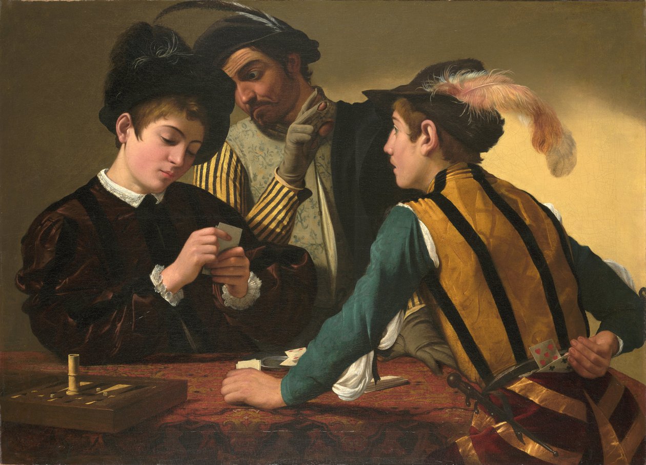 The Cardsharps autorstwa Caravaggio