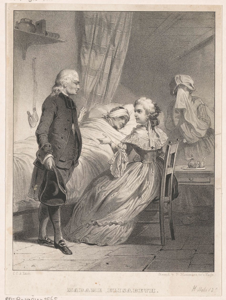 Elisabeth z Francji przy łóżku chorego autorstwa Carel Christiaan Antony Last