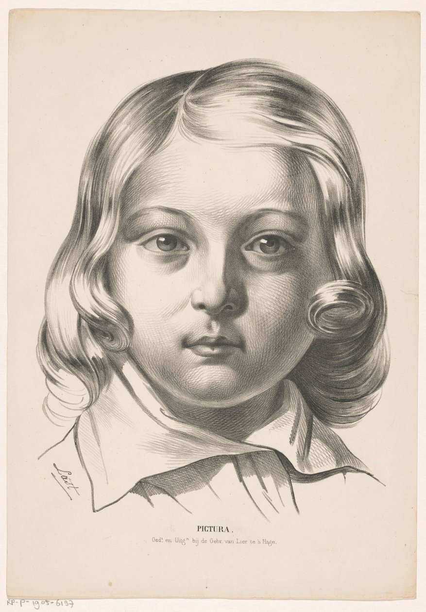 Głowa chłopca Pictura (tytuł serii na obiekcie) autorstwa Carel Christiaan Antony Last