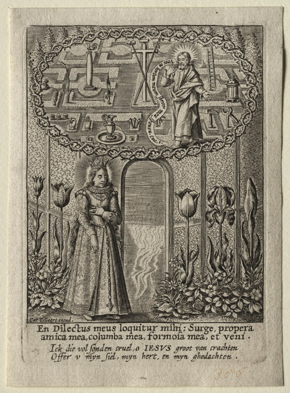 Przyjdź do mojego ogrodu, moja siostro, moja żona, pierwsza połowa XVII wieku. autorstwa Carel Collaert.