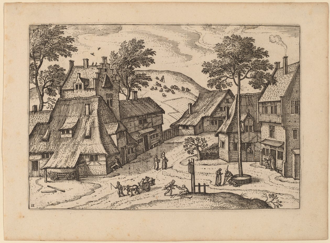 Plac Wiejski z Sanktuarium autorstwa Carel Collaert