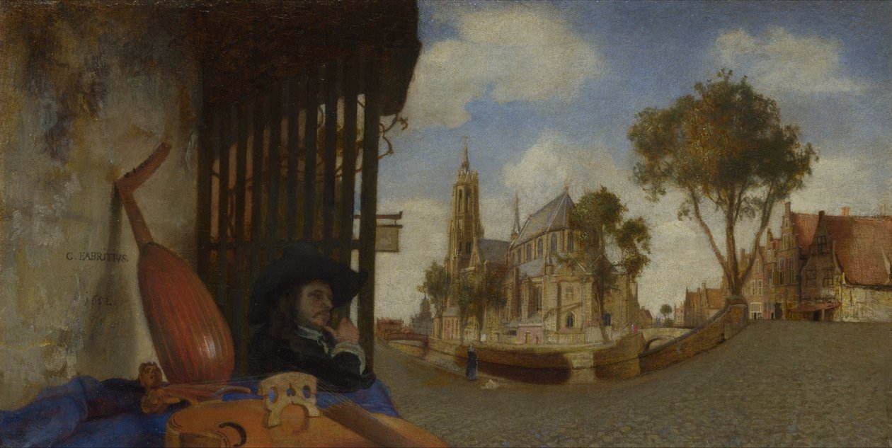 Widok na Delft autorstwa Carel Fabritius