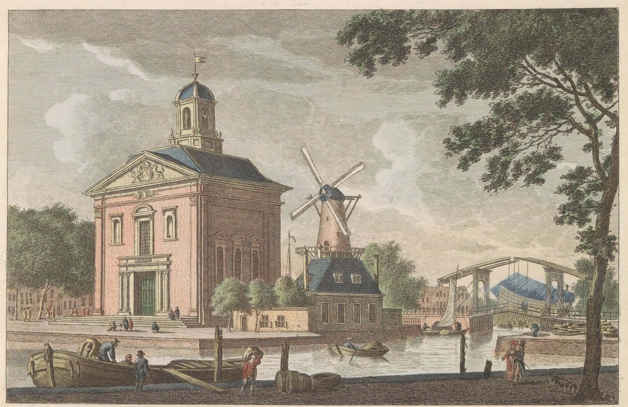 Kościół angielski w Rotterdamie, ok. 1790 Angielski Kościół Episkopalny w Rotterdamie / L