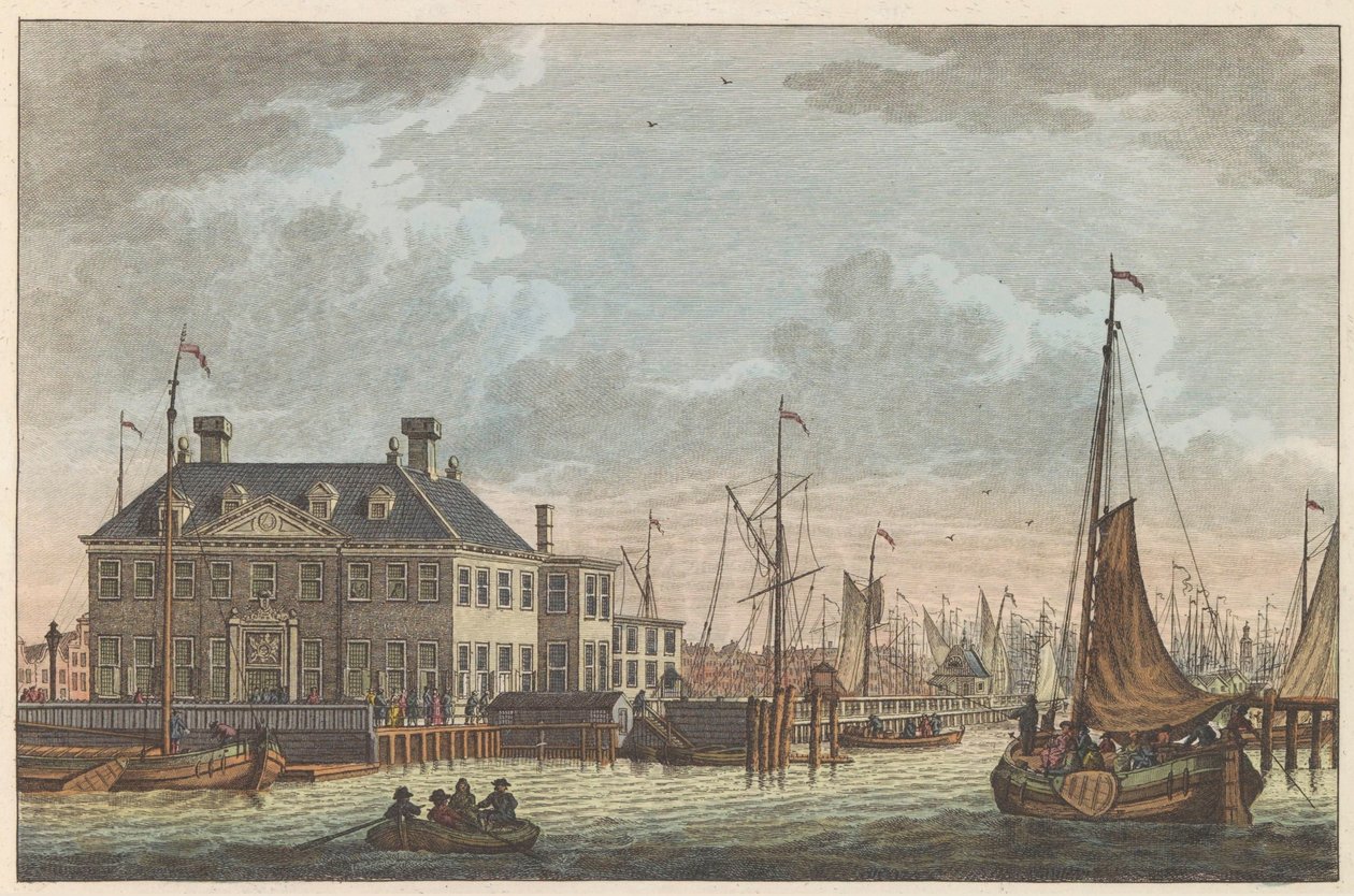 Widok Karczmy Nowe Miasto, ok. 1790 Nieuwe Stads-Herberg w Amsterdamie / Vue de L