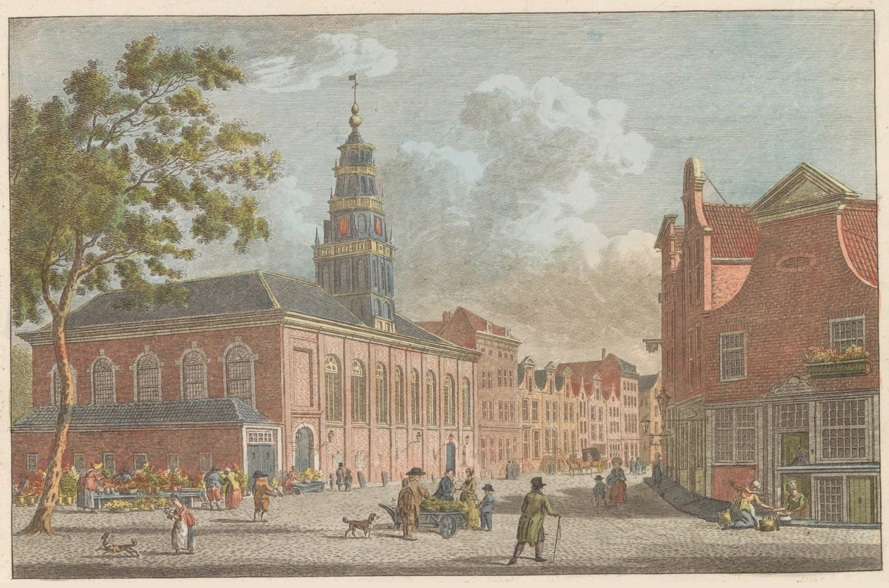 Kościół Waloński w Rotterdamie, ok. 1790 Kościół francuski w Rotterdamie / L