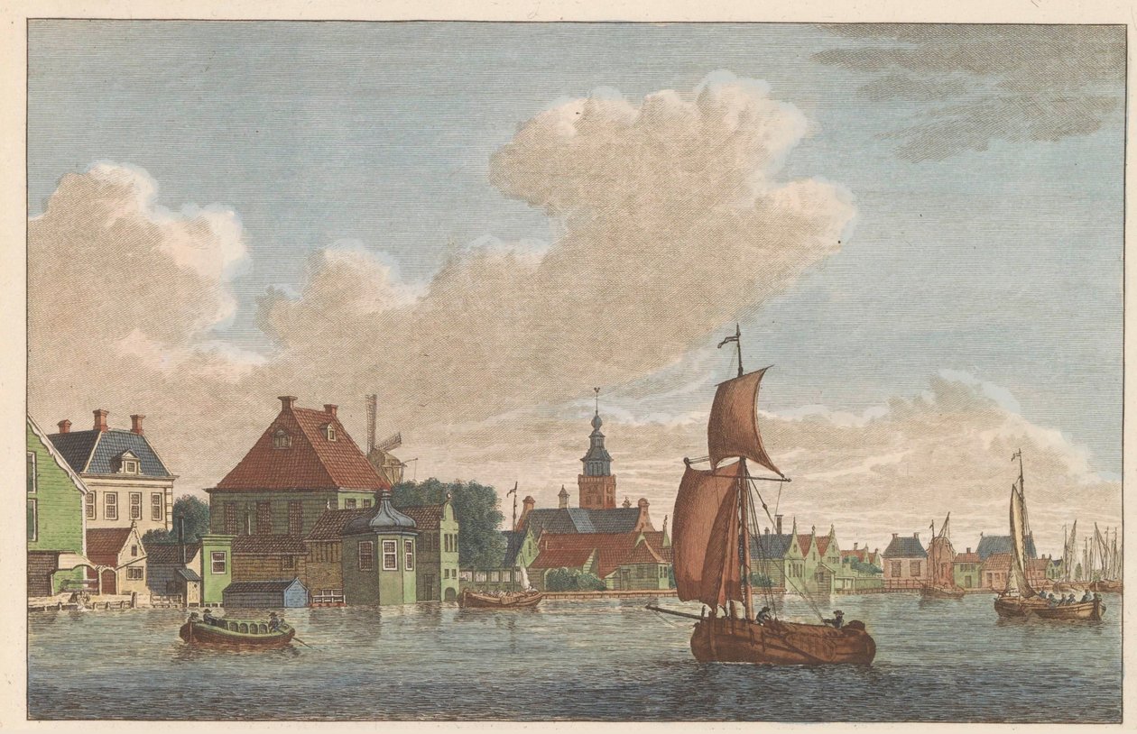 Westzaandam, ok. 1790 Binnen-Zaan do kościoła w West-Zaandam / Nagroda Saan Interieur du Coté de L