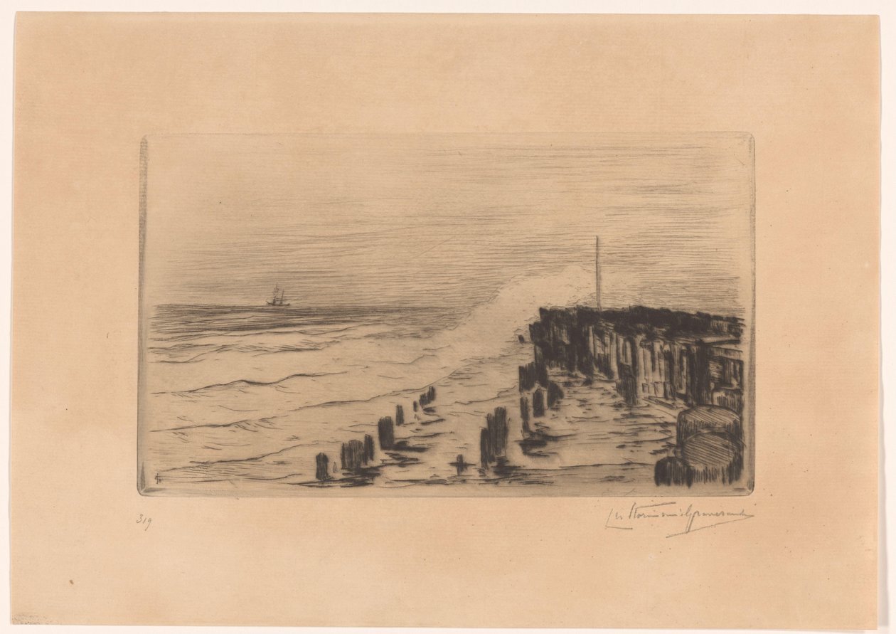 Molo w Vlissingen autorstwa Carel Nicolaas Storm van 