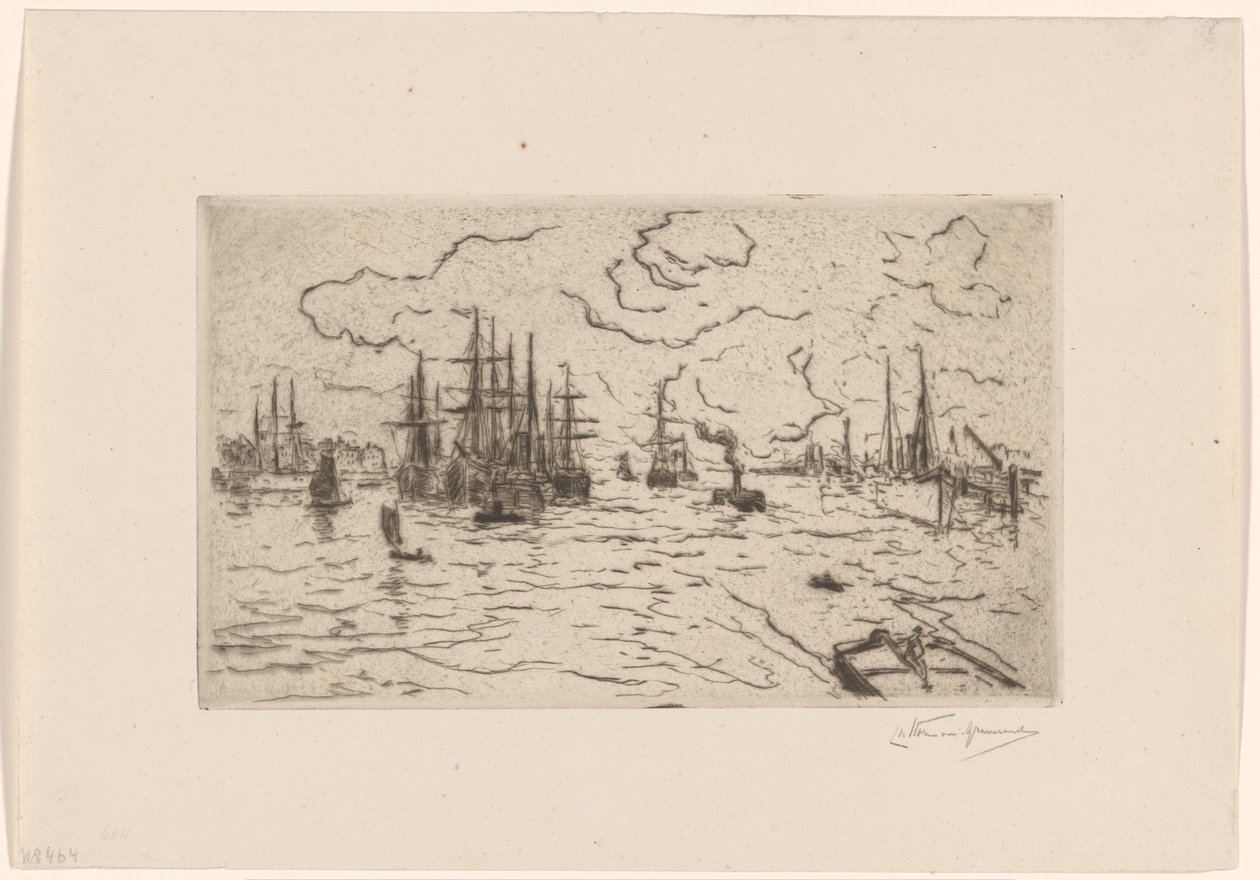 Statki na Maas autorstwa Carel Nicolaas Storm van 