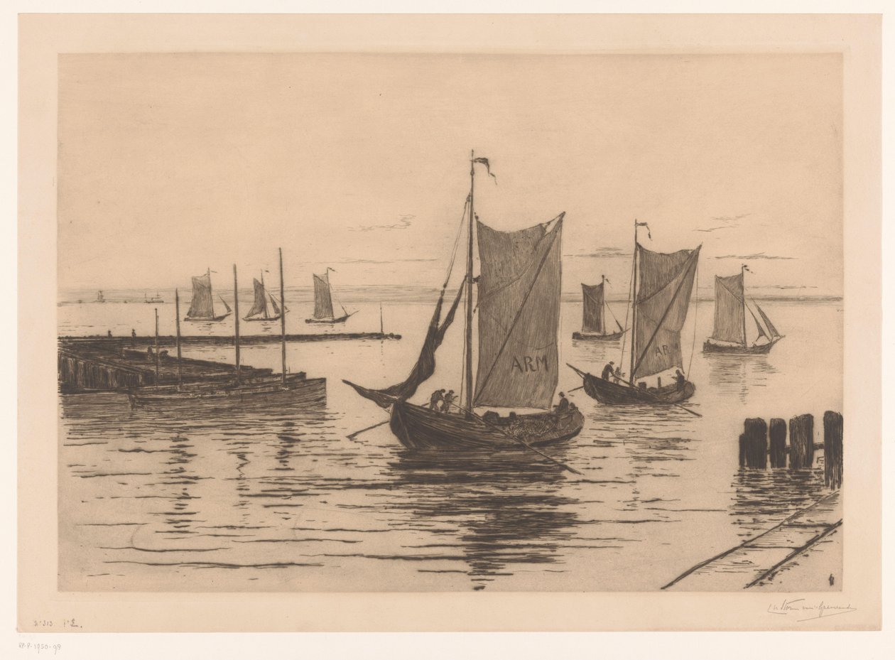 Zwrot floty rybackiej autorstwa Carel Nicolaas Storm van 