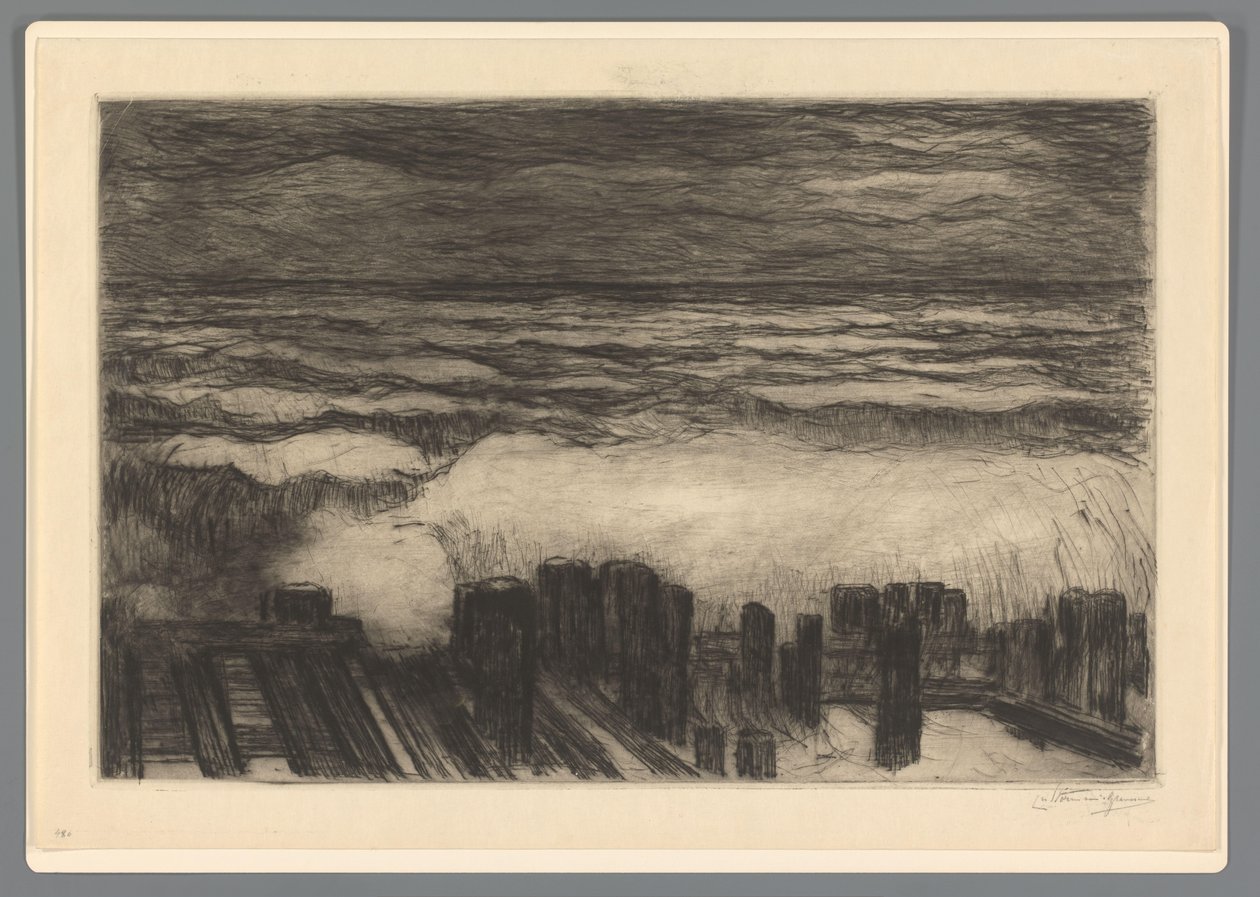 Morze z wysokimi falami autorstwa Carel Nicolaas Storm van 