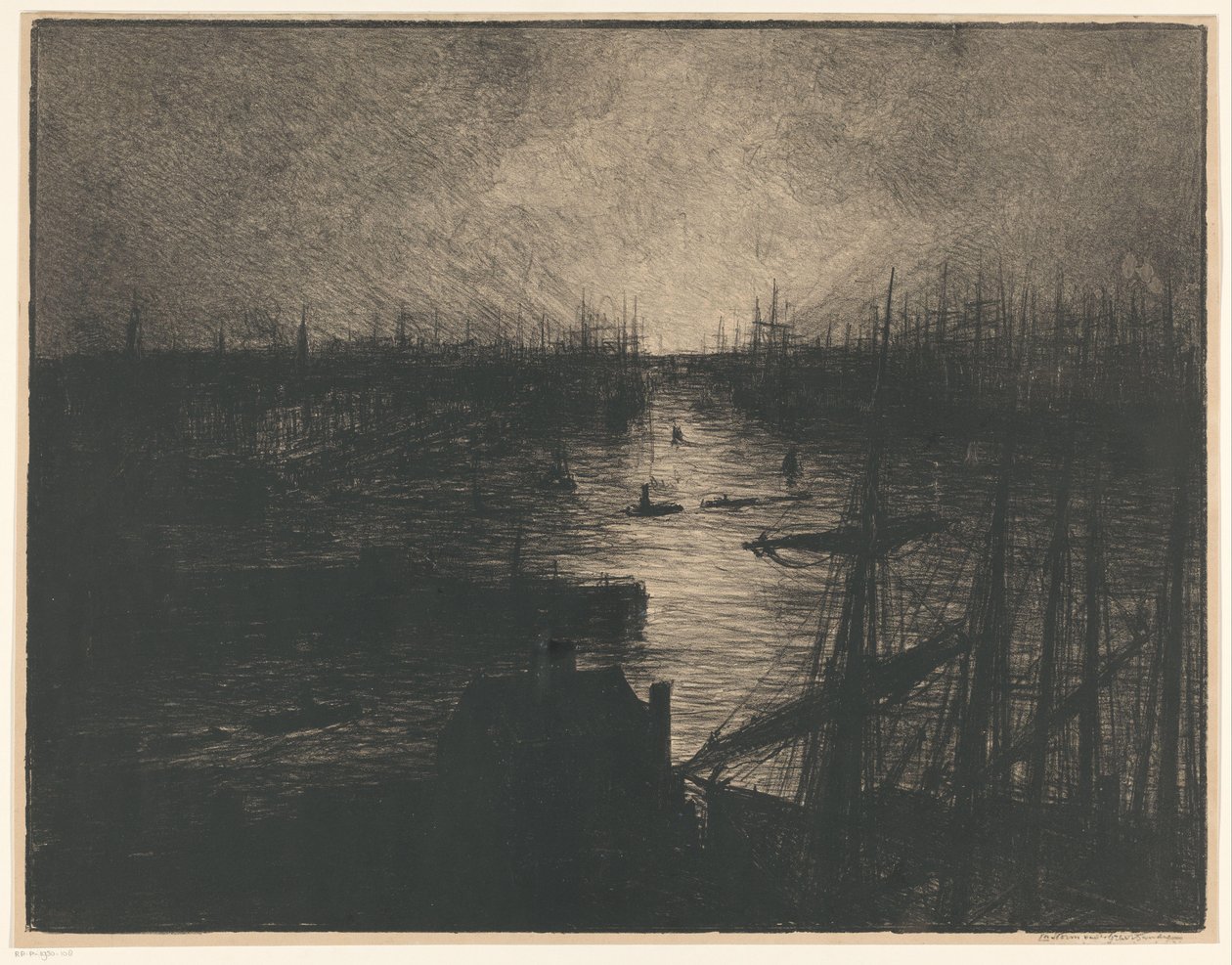 Port w Hamburgu autorstwa Carel Nicolaas Storm van 