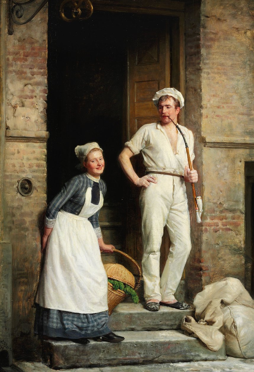 Piekarz, który się schładza autorstwa Carl Heinrich Bloch