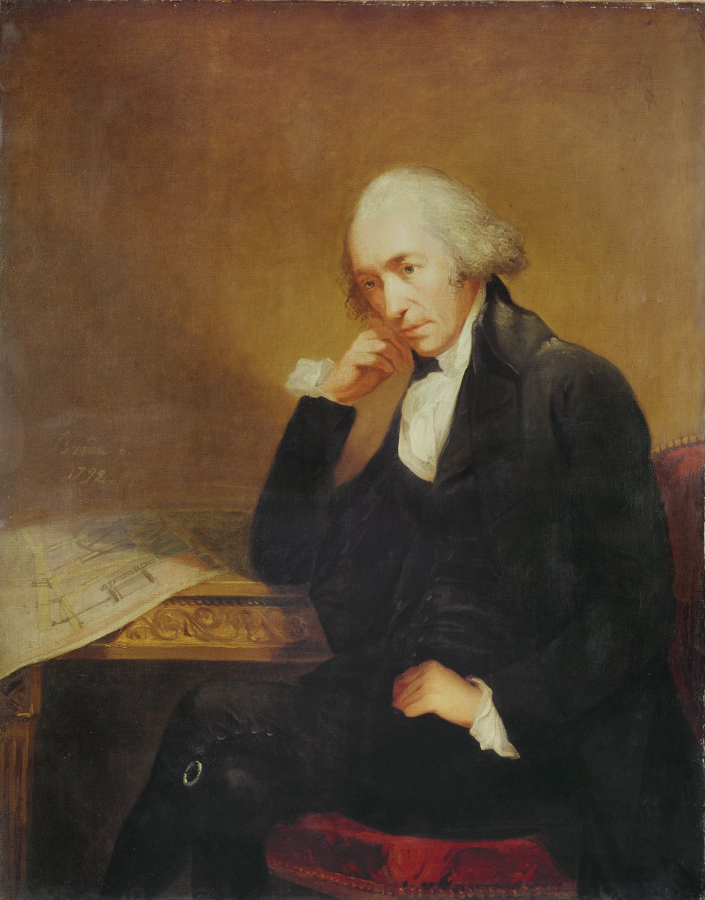 Portret Jamesa Watta (1736-1819) 1792 autorstwa Carl Frederick von Breda