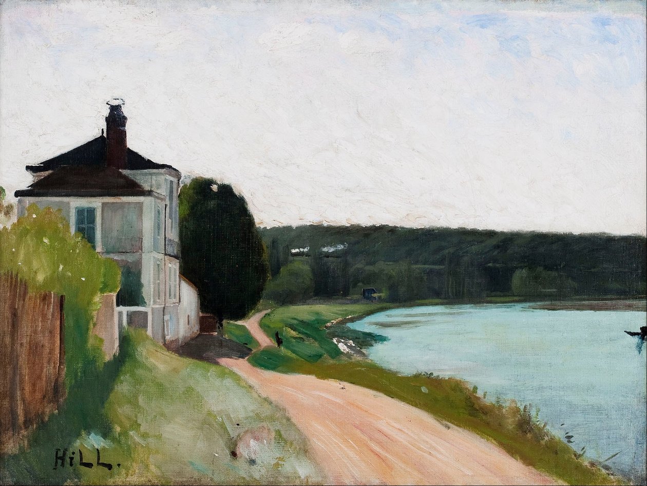 Willa w Sekwanie, Bois-le Roi. Fontainebleau autorstwa Carl Fredrik Hill