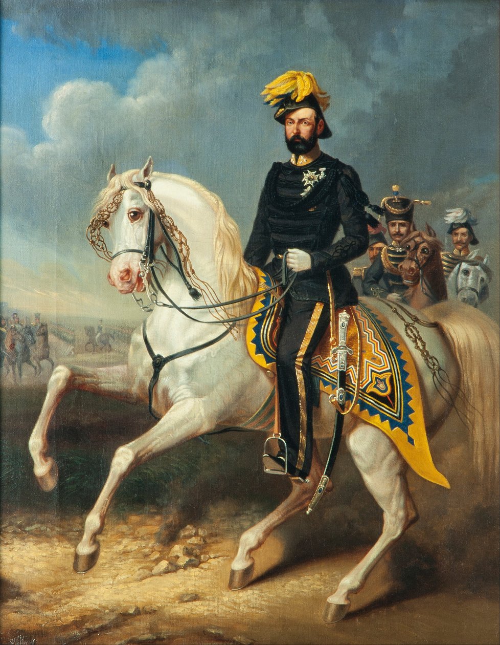 Karol XV, król Szwecji i Norwegii 1860-1872 autorstwa Carl Fredrik Kiörboe