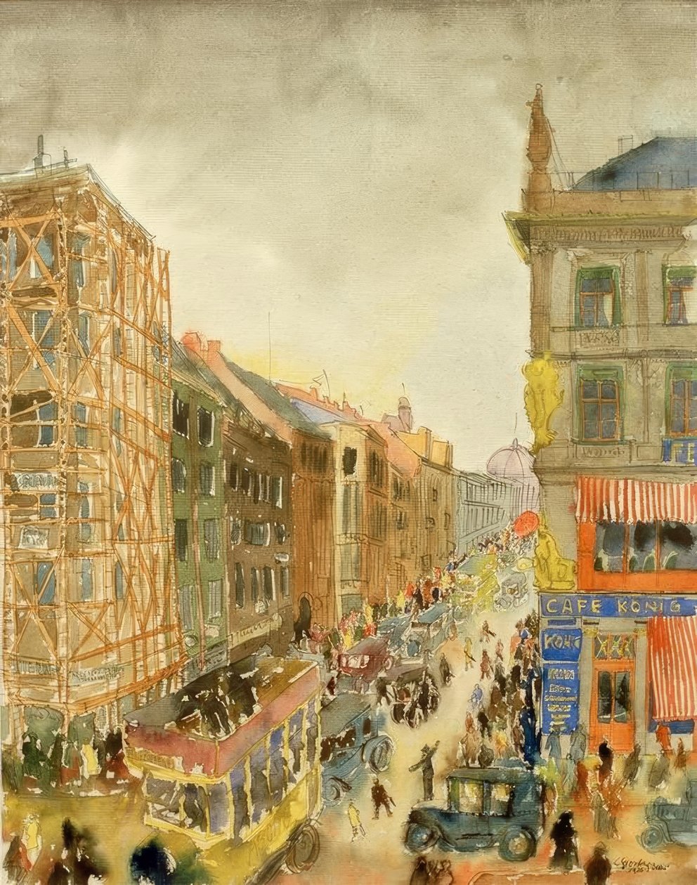 Ulica w Berlinie autorstwa Carl Grossberg
