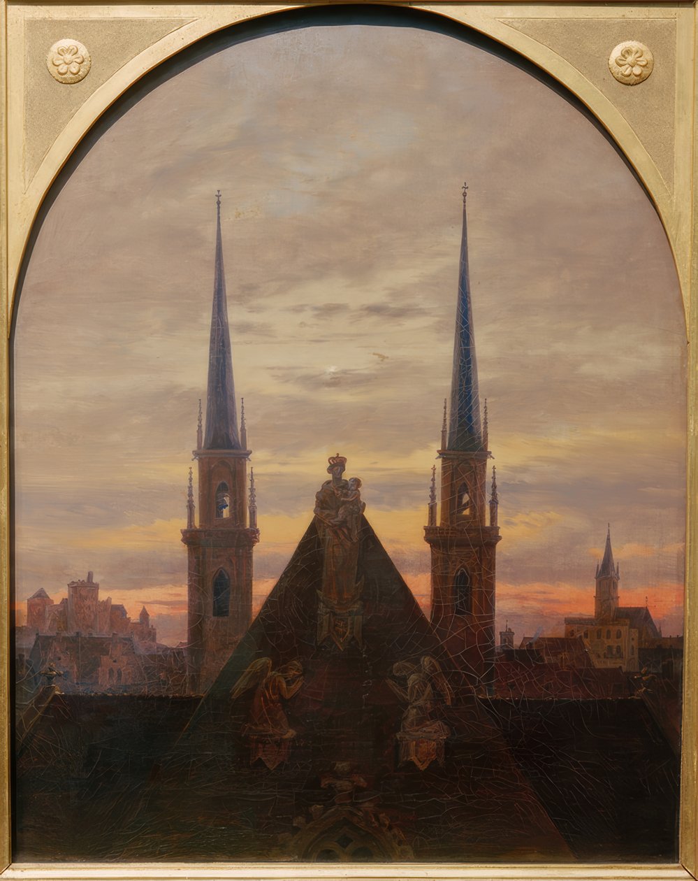 Miasto o zmierzchu autorstwa Carl Gustav Carus