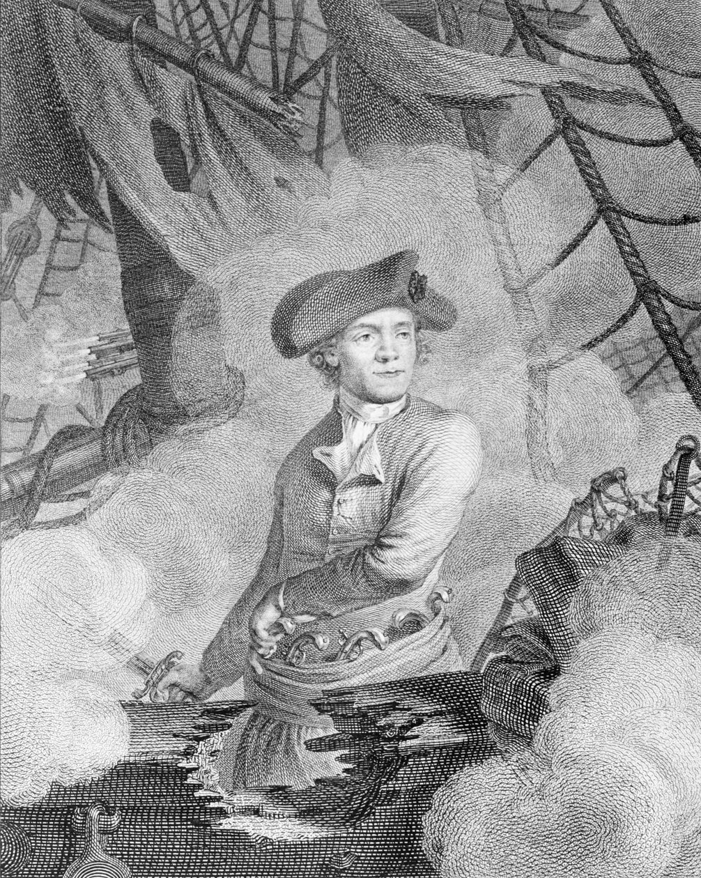 John Paul Jones, Komandor w Służbie Stanów Zjednoczonych Ameryki autorstwa Carl Guttenberg