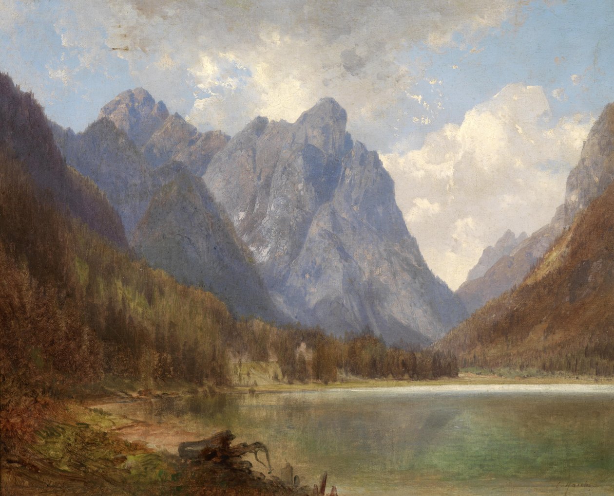 Jezioro Dobbiaco w dolinie Puster autorstwa Carl Hasch