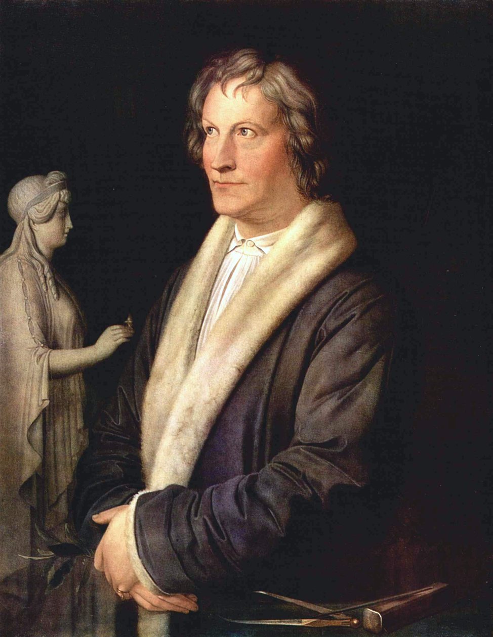 Portret duńskiego rzeźbiarza Bertela Thorvaldsena autorstwa Carl Joseph Begas