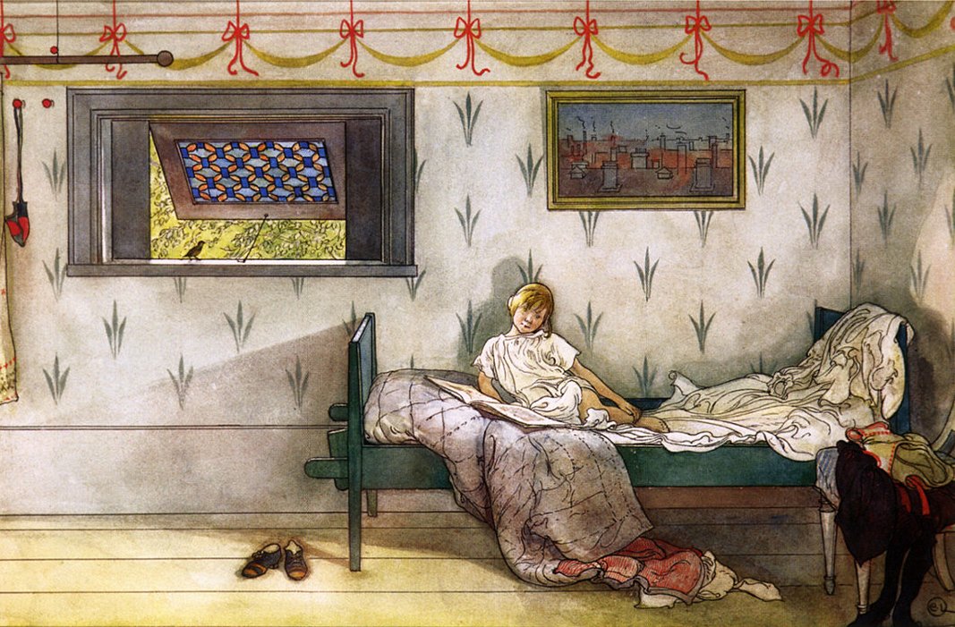 Kukuryku, jego godzina siódma autorstwa Carl Larsson