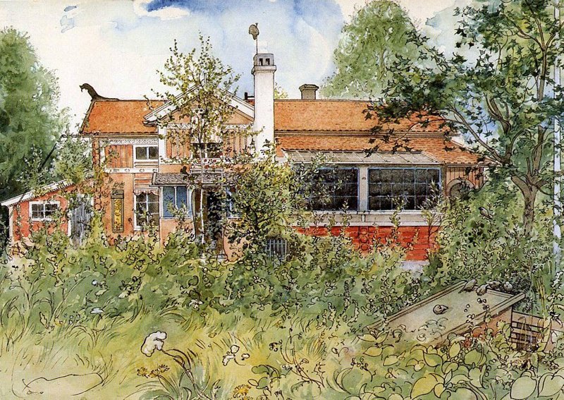 Dom słońca autorstwa Carl Larsson