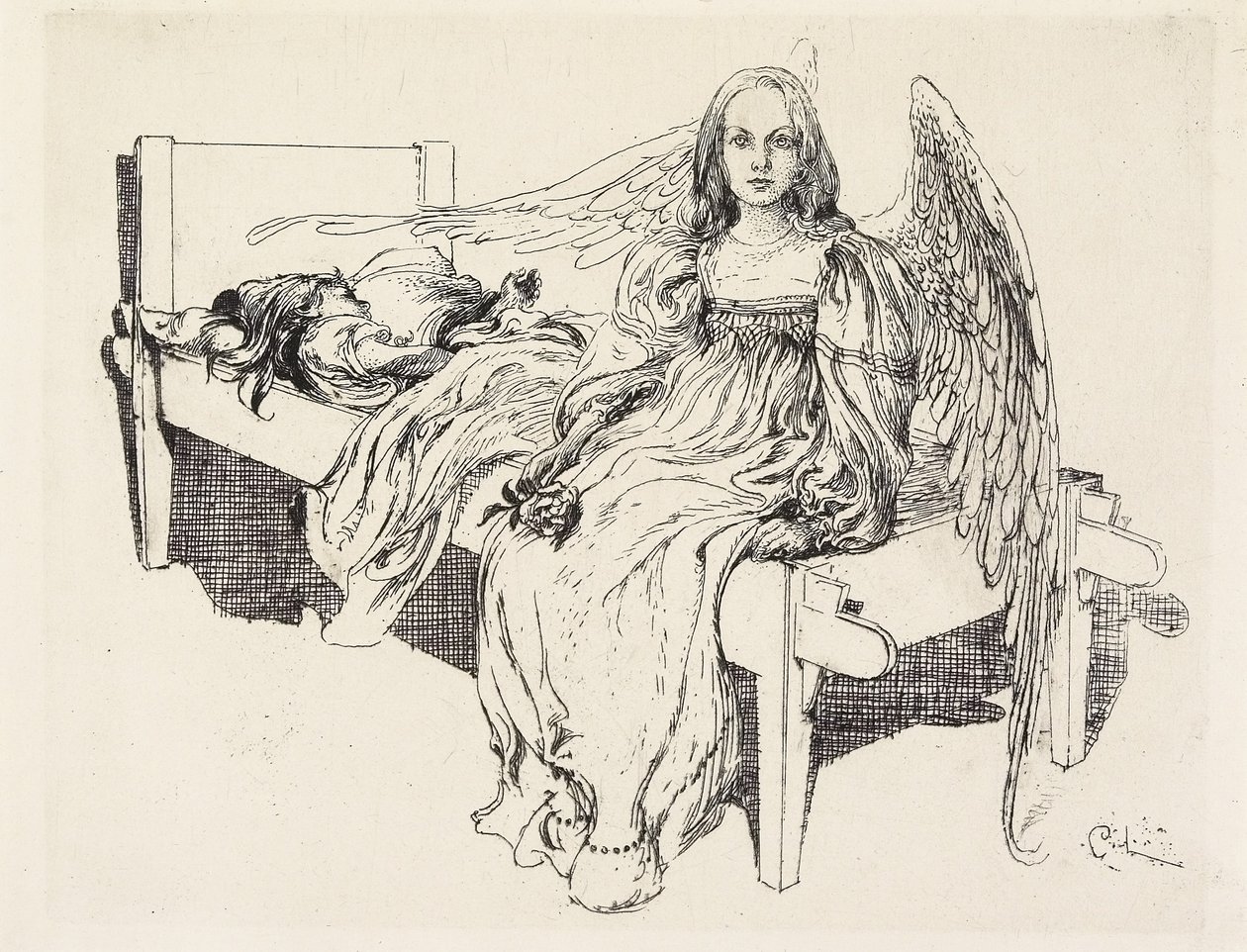 Anioł Stróż, 1905 autorstwa Carl Larsson