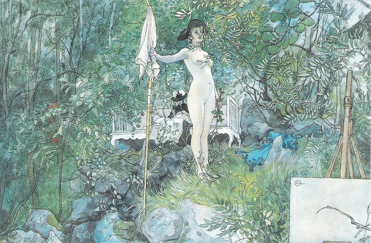 Studio na świeżym powietrzu autorstwa Carl Larsson