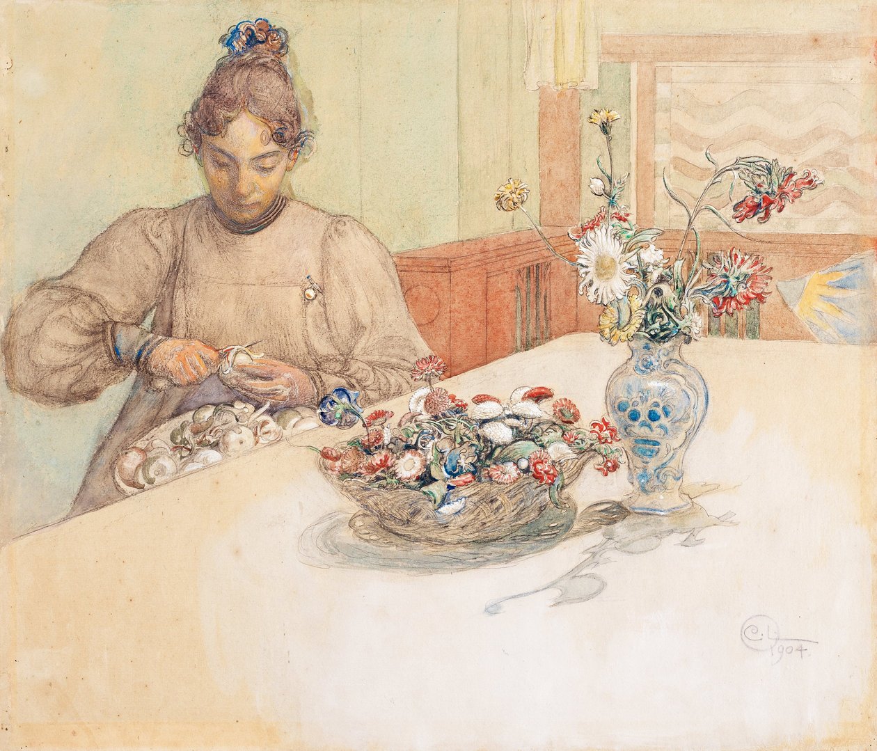 Karin Peeling Jabłka autorstwa Carl Larsson