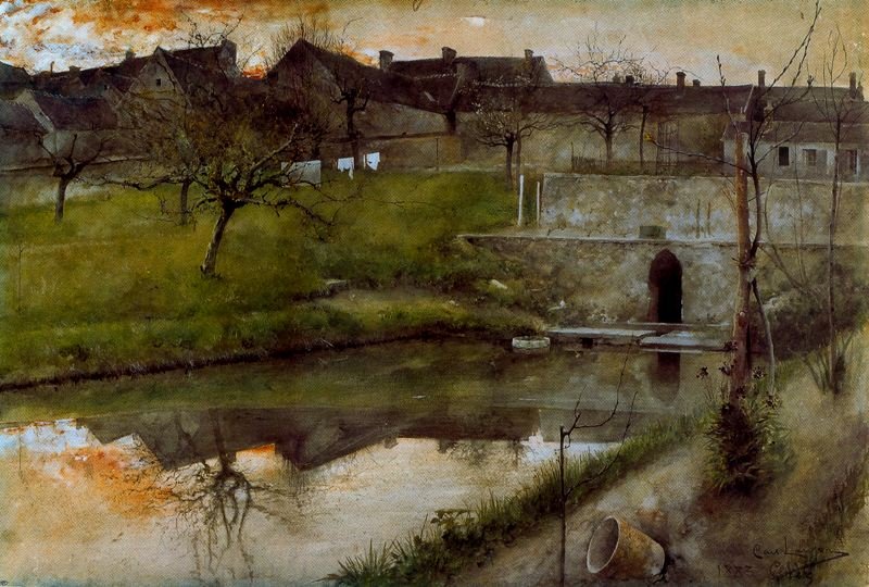 Mur miejski autorstwa Carl Larsson