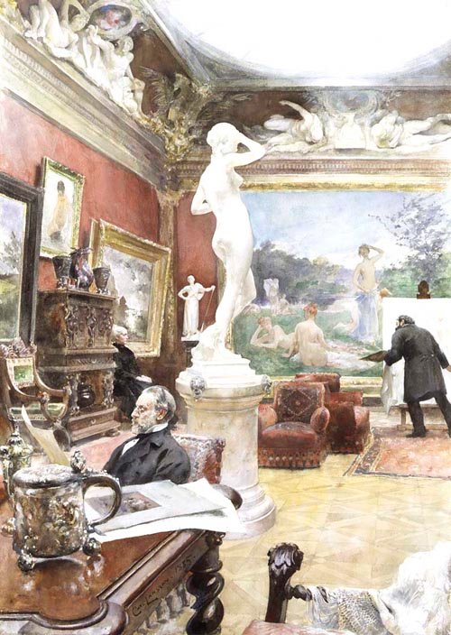 Galeria Fürstenberg autorstwa Carl Larsson