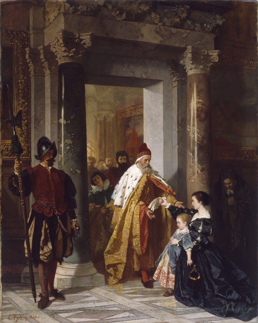 Petycja do doża, 1860 r. autorstwa Carl Ludwig Friedrich Becker