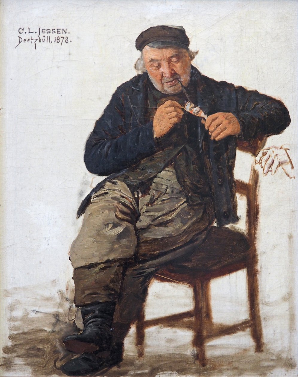 Studium portretowe autorstwa Carl Ludwig Jessen