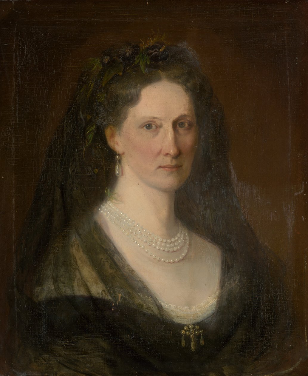 Portret baronowej Jadwigi Medniańskiej autorstwa Carl Martin Ebersberg