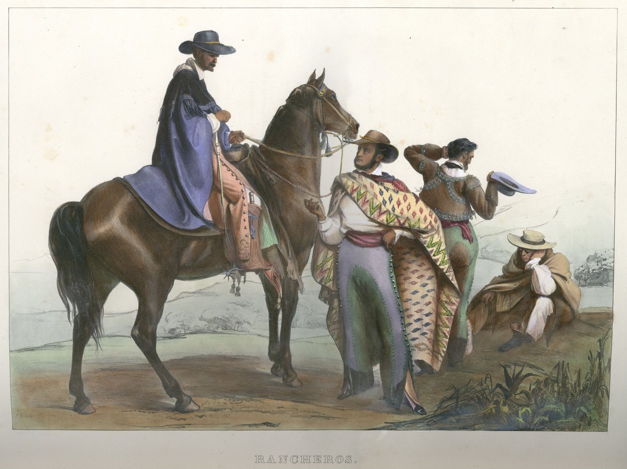 Rancheros autorstwa Carl Nebel