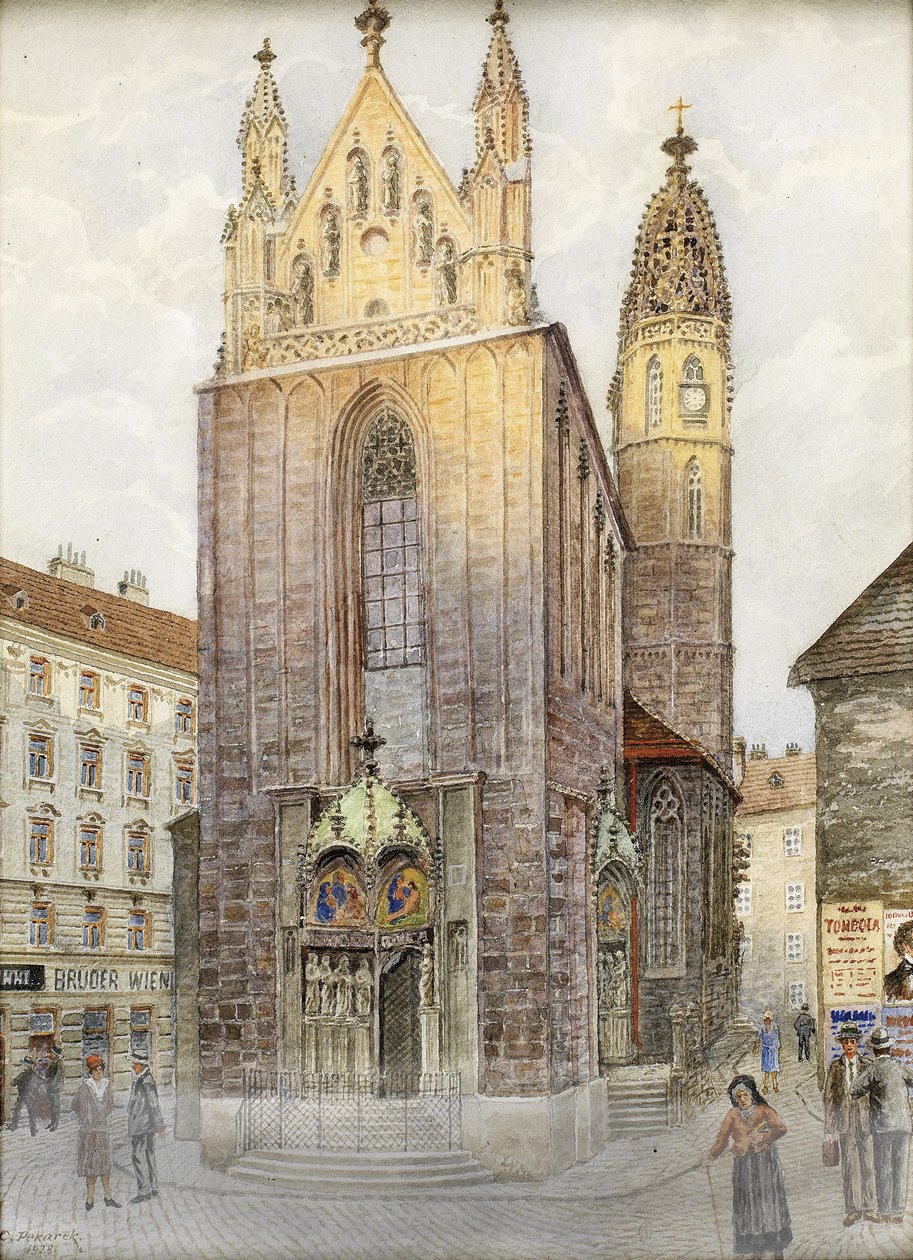 Kościół Maria am Gestade, Wiedeń autorstwa Carl Pekarek