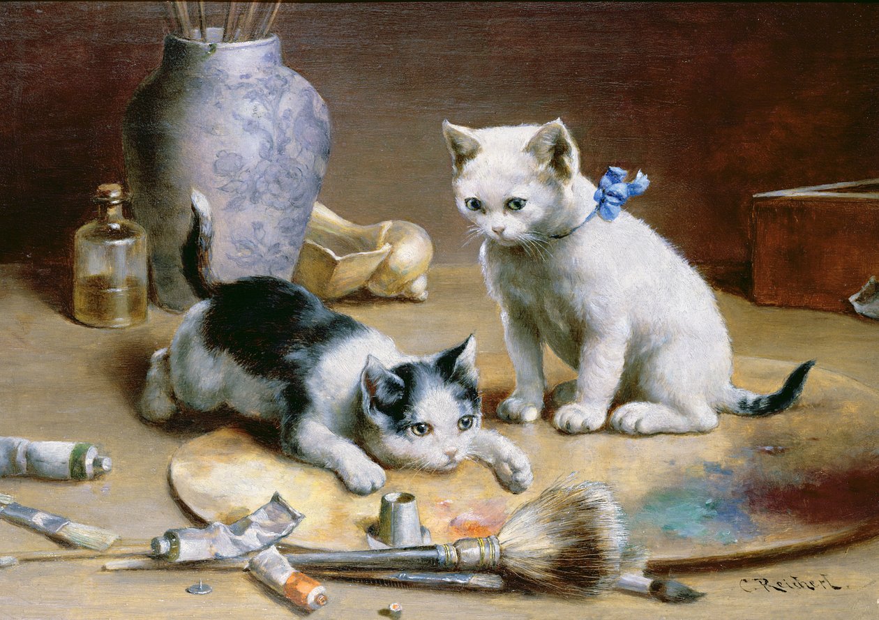 Asystenci studia (panel) autorstwa Carl Reichert