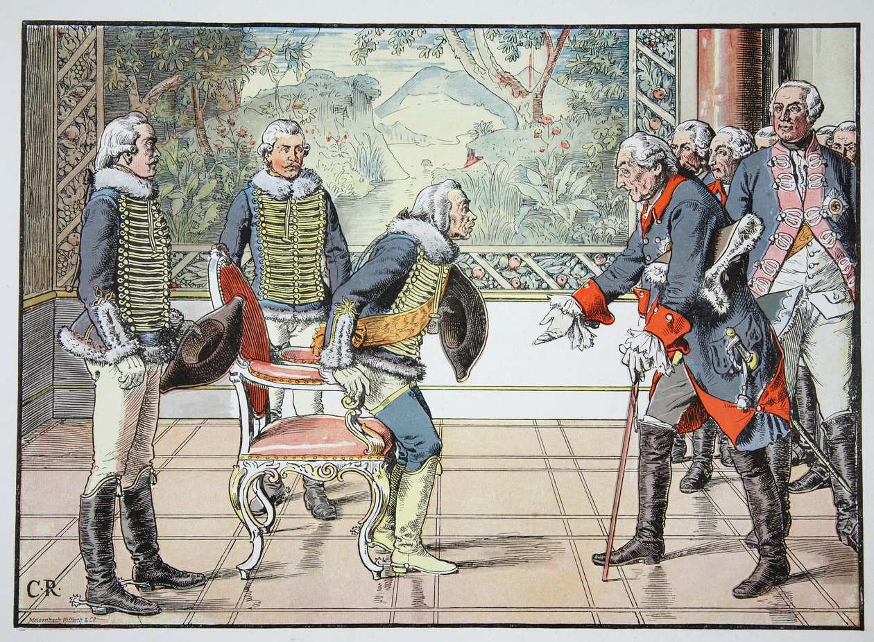 Fryderyk Wielki i 85-letni Zieten, 1784 autorstwa Carl Röchling