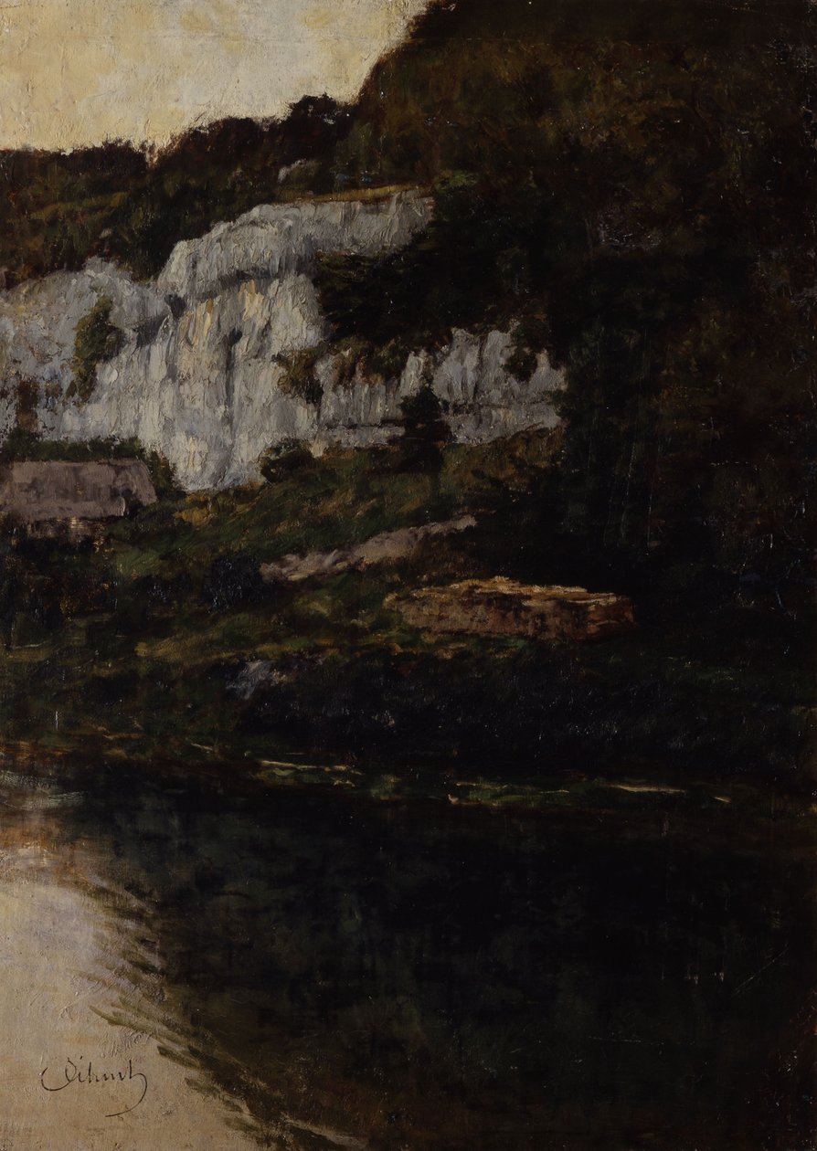 Zbocze skalne w pobliżu Saut de Doubs II autorstwa Carl Schuch