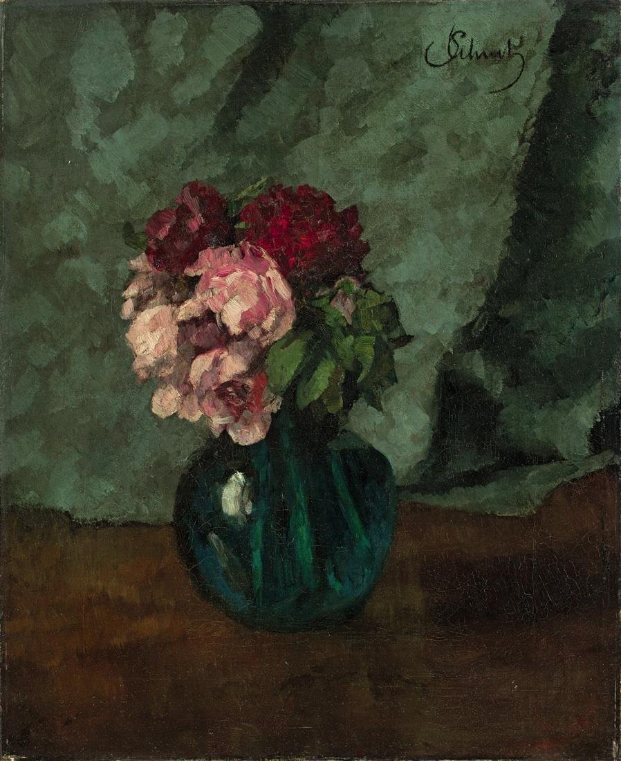 Bukiet róż autorstwa Carl Schuch